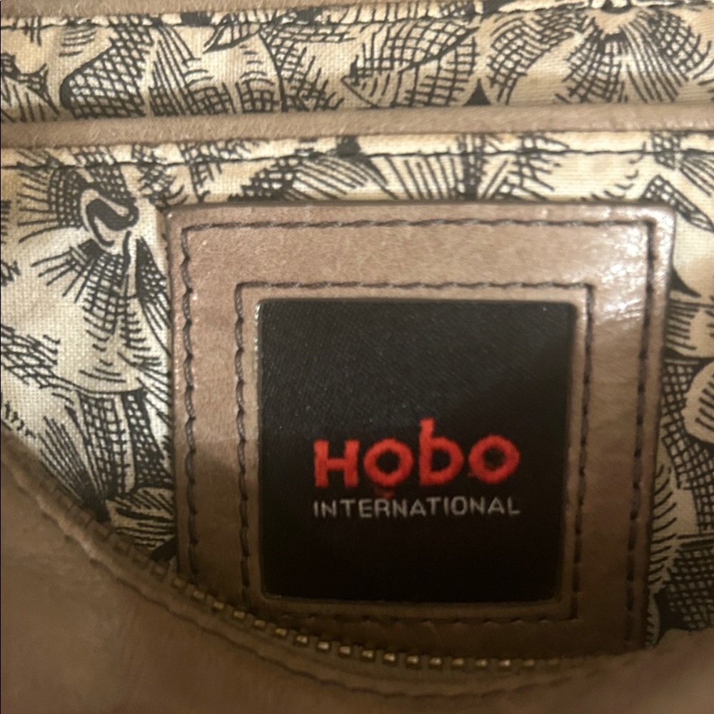 HOBO Beige and Brown Women's Hobo Bag